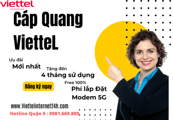 Đăng Ký Mạng Cáp Quang viettel - Combo Internet Truyền Hình Cáp tại quận 9 tphcm